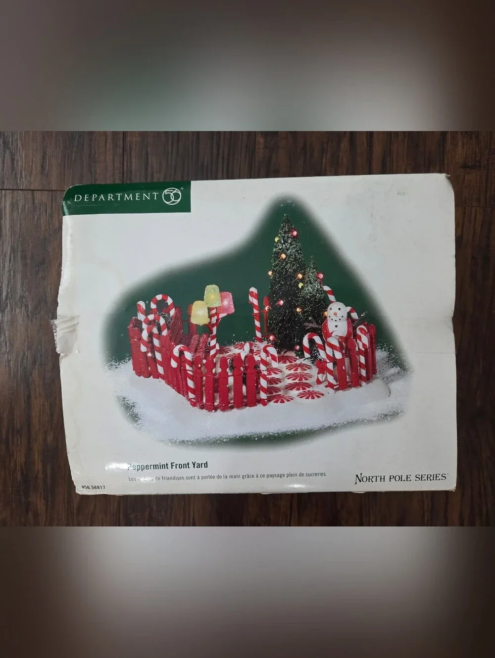 Department 56 Peppermint Front Yard Holiday Decor - Red & White